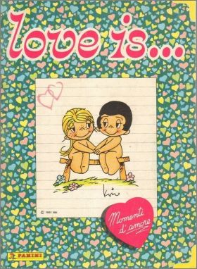 Love is... Momenti d'amore  Sticker Album Panini 1992 Italie