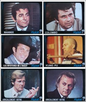 Les Hros de la Tlvision - 6 adhsifs - Yoplait - 1973