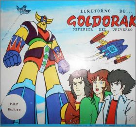 El retorno de Goldorak  Album Agencia Reyauca Venezuela 1980