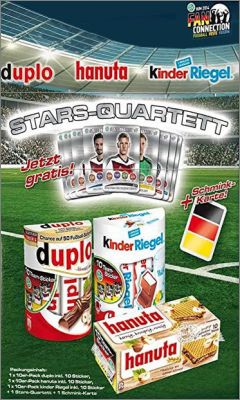 Stars Quartett 2014 Ferrero - Duplo & Hanuta - Kinder Riegel