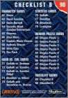 Checklist B verso