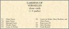 Checklist Versailles