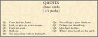 Checklist Quotes cards