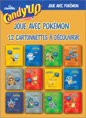 Pokémon - 12 cartonnettes à découvrir - Candy'up Candia 2022