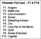 Checklist des cards F