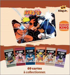 Naruto Top Trumps 60 cartes  collectionner Burger King 2024