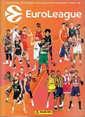 Basketball Euroleague saison 2025 2026 -Stickers Panini 2026