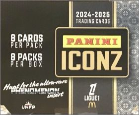 Panini Iconz Ligue 1 2024-2025 Card Orange + Rose Parall�les