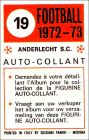 Dos d'autocollant