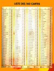 Liste des cartes