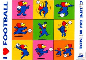 Coupe du Monde - France 1998 - I Love Football (cartes)