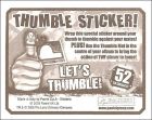 Dos de thumble sticker