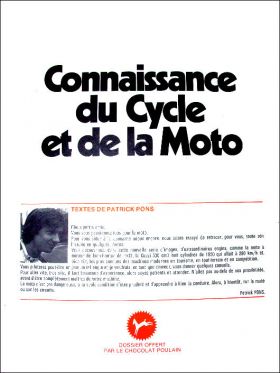 Connaissance du Cycle et de la Moto - Série N°6 - Poulain