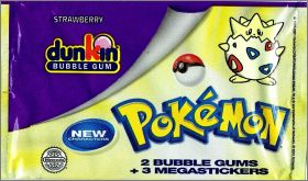 Pokémon Boomer Nintendo New Characters Super Bubble Gum 2001